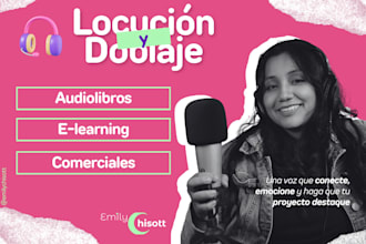 locutar en español neutro para audiolibros, e commerce