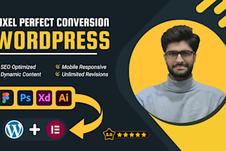 convert figma to wordpress, psd to wordpress, xd to wordpress pixel perfect