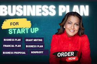 craft a business plan with a financial plan for startups, business plan writer