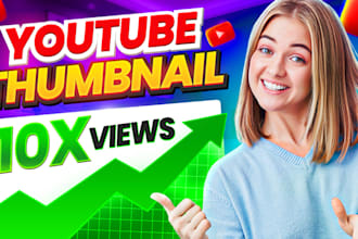 design amazing quality youtube thumbnail in 24 hours