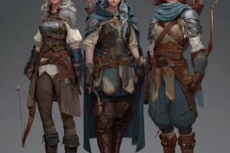 draw your custom dnd character illustration