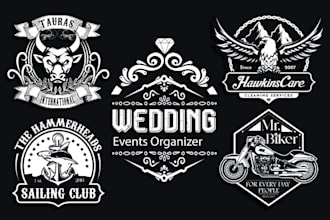 design a highly classic retro vintage business logo