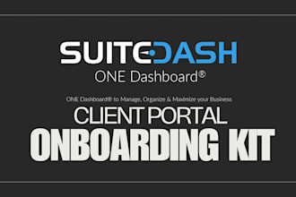 set up suitedash CRM, client portal, automations, billing and pm as an expert