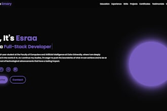 designing a modern portfolio website