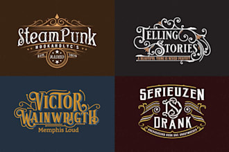 do a retro vintage badge logo design