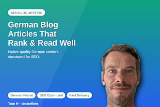 write native german SEO blog articles