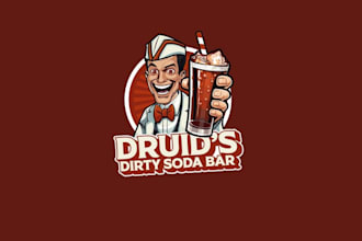 design druid dirty soda bar logo