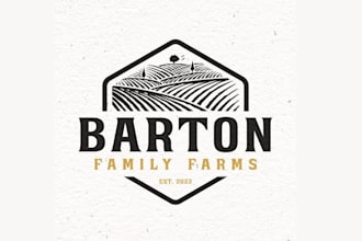design awesome family farm logo