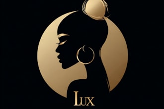 design luxury fashion logo and social media kit