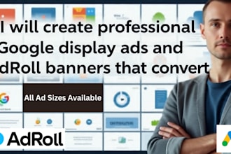 create professional google display ads and adroll banners that convert