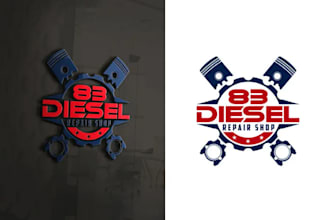 design extraordinary unique diesel mechanic logo