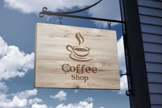 design logo for restaurant food coffee shop cafe and bakery