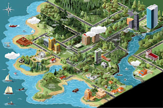 do isometric maps and illustrations