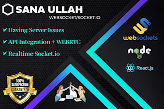 do realtime websocket socketio nodejs api server and website
