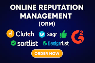do online reputation management ORM to build positive reputation for brands