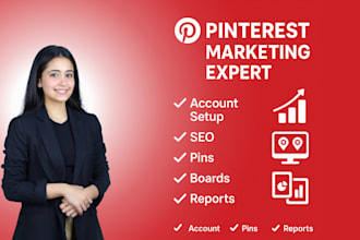 be your pinterest marketing expert for organic growth and engagement