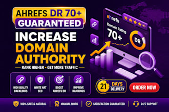 increase ahrefs domain rating DR with high quality backlinks