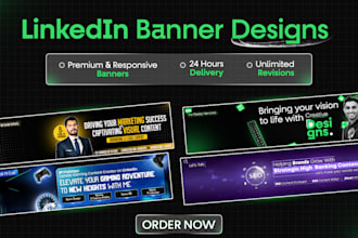 design minimalist linkedin banner