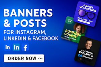design unique banners and social media posts