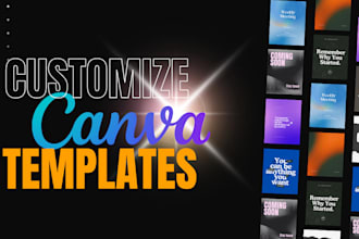 design professional canva template packs for social media, resumes, and more