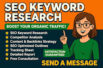 do SEO keyword research, competitor analysis and strategy
