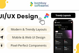 design clean conversion focused UI UX in figma for web or mobile apps