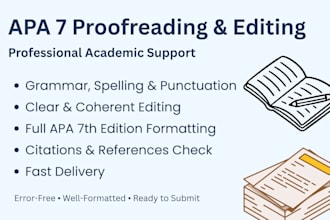 proofread, edit, and format your paper in apa 7th edition