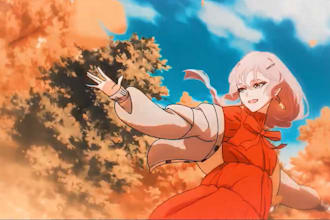 do 2d music video, memecoin animation, music lyrics video, 2d cartoon music