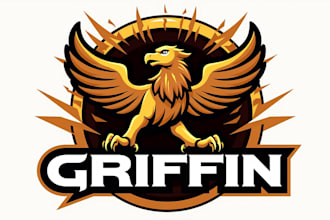 make a high quality griffin head logo design with unlimited revision