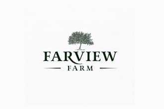 design quiet neighborhood old farm logo
