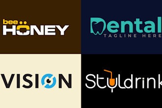 design modern minimalist wordmark and lettermark logo for your brand