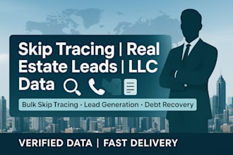 do bulk skip tracing real estate leads llc cold calling and lead generation