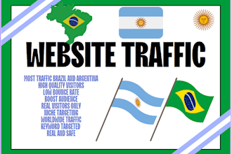do organic brazil, argentina website traffic