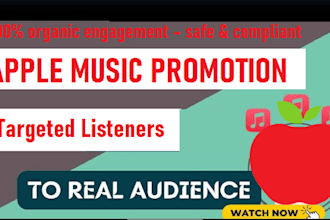 do apple music promotion for real targeted listeners engagement