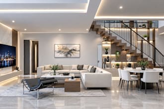 do architecture interior exterior 2d 3d realistic rendering