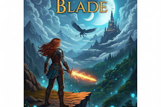 design best selling fantasy book cover for you