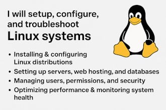 configure and troubleshoot linux server ubuntu,centos