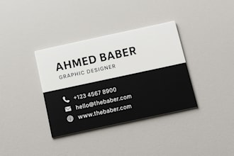 design a professional and creative business card for your brand