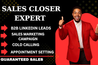 be your high ticket sales closer, sales representatives,b2b sales telemarketing