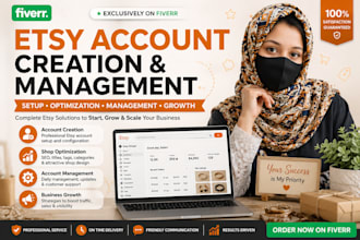 create your etsy store account with SEO optimized setup