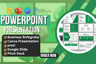 design a powerpoint presentation webinar company profile business pitch deck,
