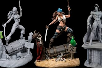 sculpt 3d print and paint miniature printing warhammer 40k tabletop stl file