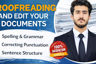 professionally proofread and edit your documents