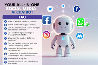 build social media ai chatbot on botpress, landbot, manychat,twilio,uchat ai bot