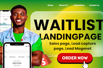 waitlist coming soon sales page sales funnel landing page waitlist landing page