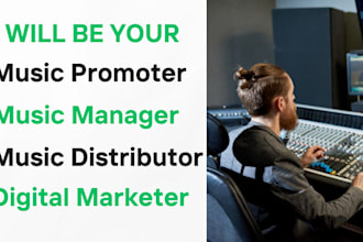 be your professional music manager and comprehensive marketer