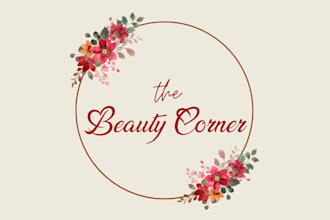 do a unique, feminine watercolor logo for you