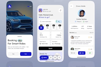develop carpooling, car rental, taxi booking and ride sharing apps like uber