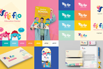 make your brand identity including variety of assets