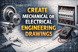 create mechanical or electrical engineering drawings